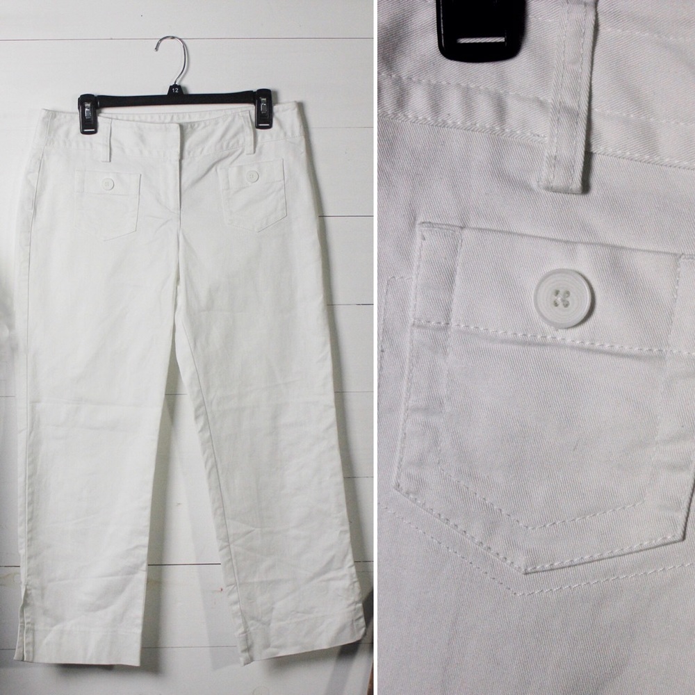 Ann Taylor White Capris